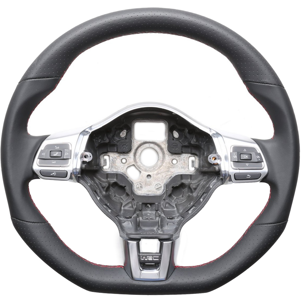 VW Lenkrad Golf 6 GTI GTD Kombibezug Naht rot