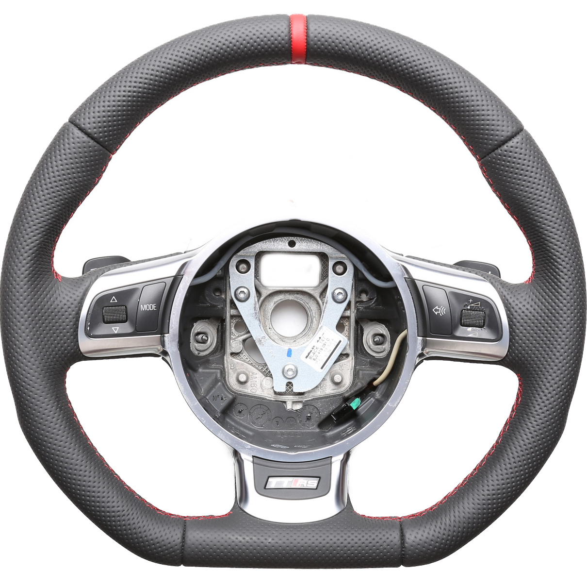 Audi Lenkrad TT TTS TTRS 8J A3 A8 S3 8P R8 RS 12 Uhr Markierung rot Naht rot