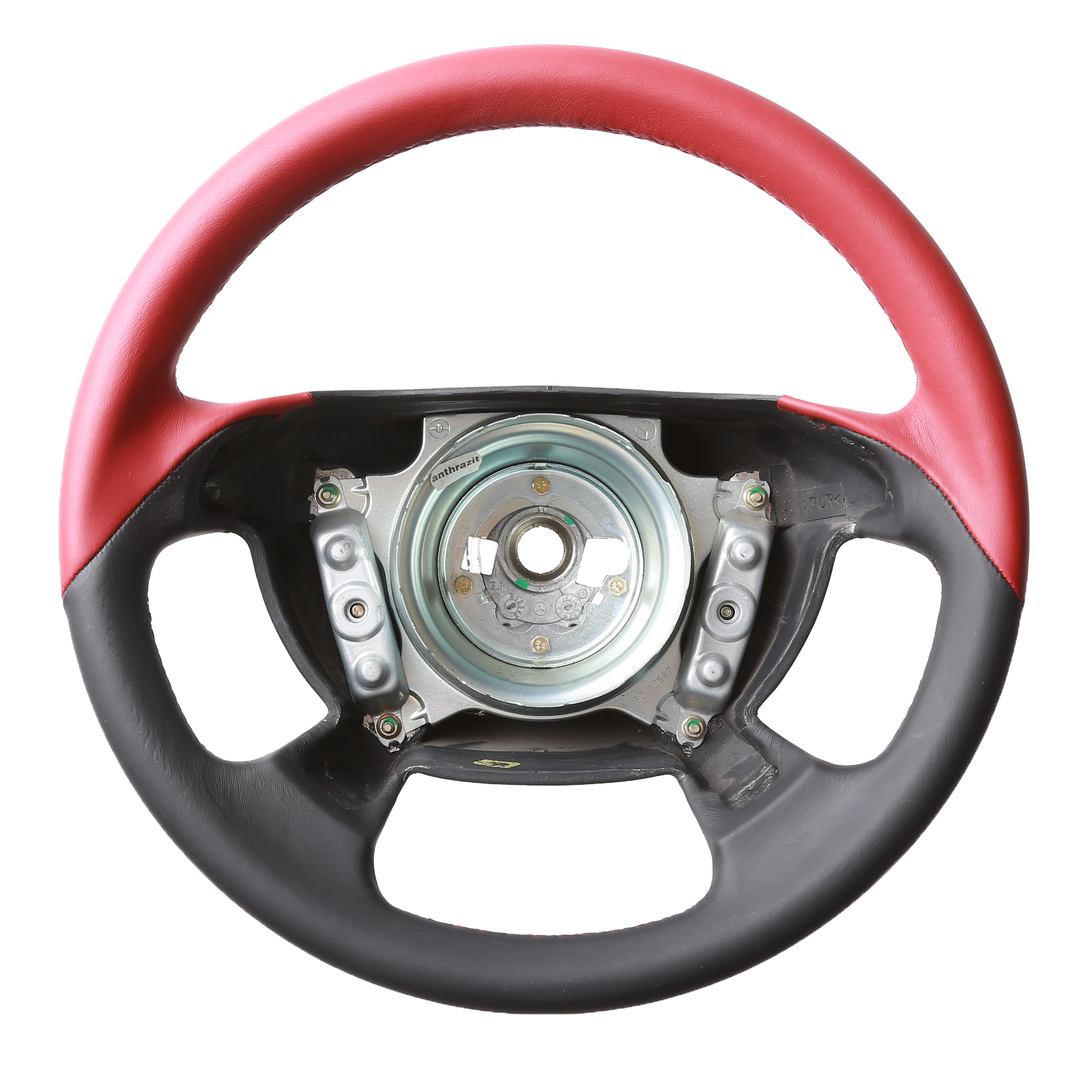 Mercedes Lenkrad CLK W208 SLK R170 Cabrio Bicolor Klassisch nur Nappa Naht rot