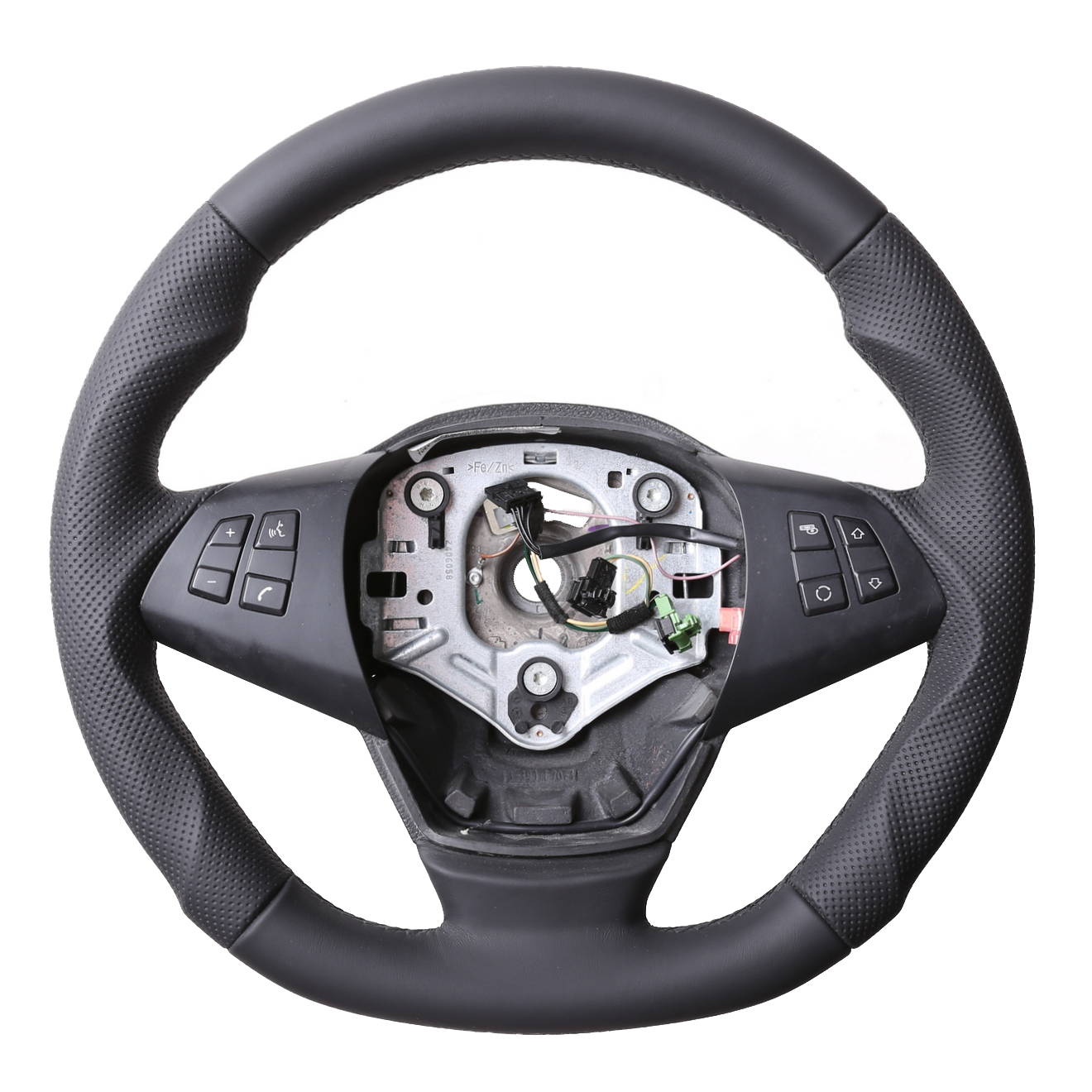 BMW Lenkrad X5 E70 Abgeflacht Kombibezug Naht schwarz