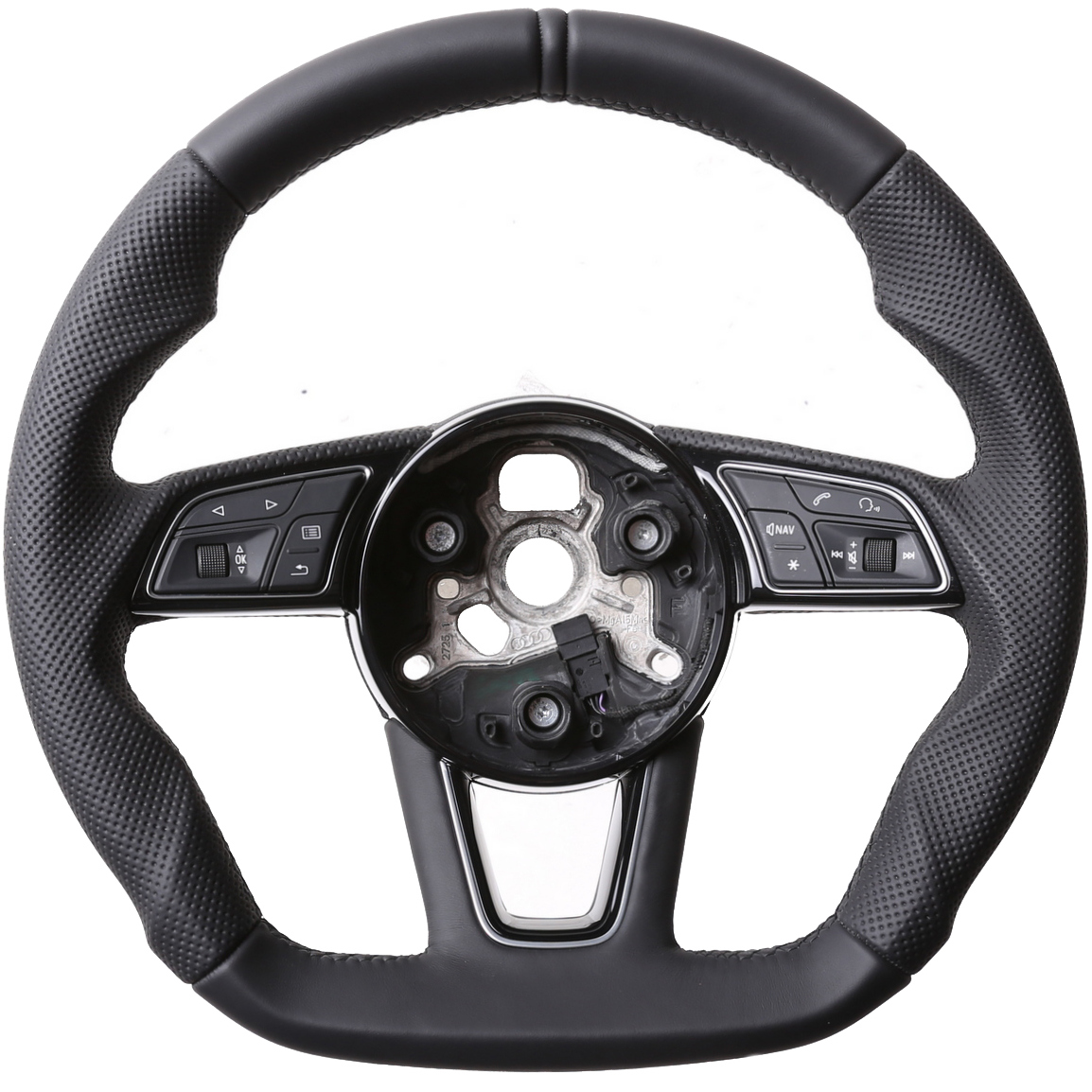 Audi Lenkrad A4 A1 S1 A3 A6 S6 A7 A8 Q3 Kombibezug 12 Uhr Markierung schwarz Naht schwarz