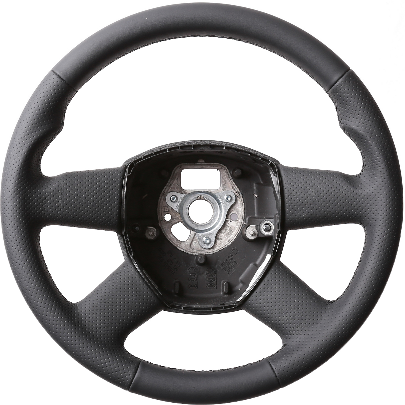 Audi Lenkrad A3 A4 A6 A8 Daumenauflagen Kombibezug Naht schwarz