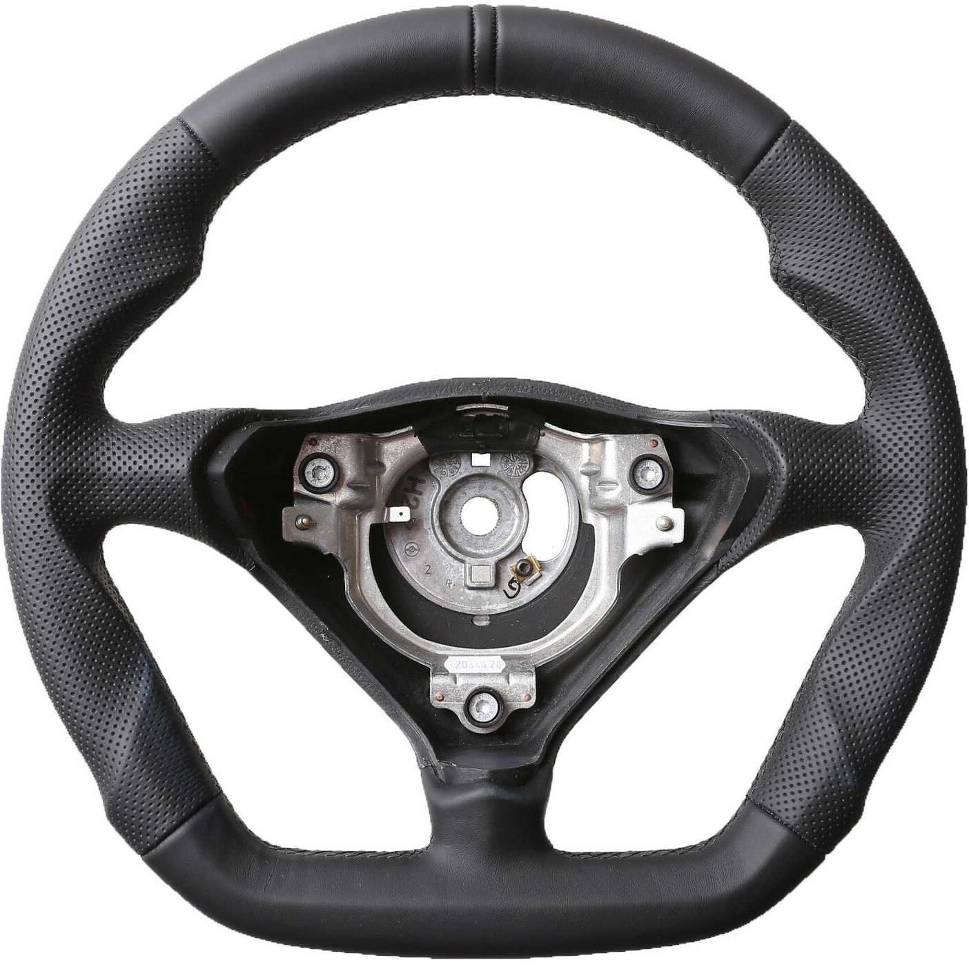 Porsche Lenkrad 911 993 996 986 Boxster Sport Abgeflacht   Kombibezug 12Uhr schwarz Naht schwarz