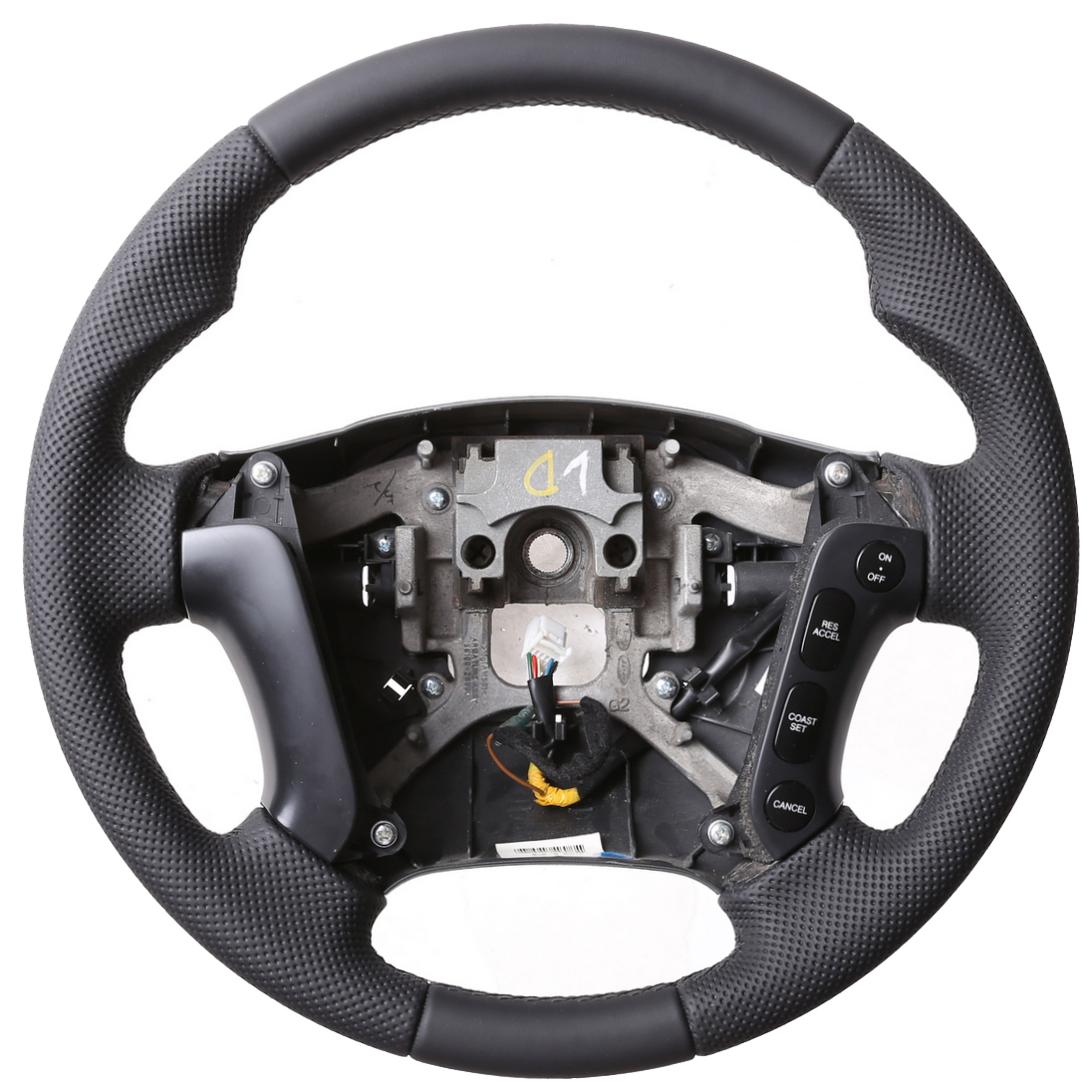 Hyundai Lenkrad Santa Fe Daumenauflagen Kombibezug Naht schwarz