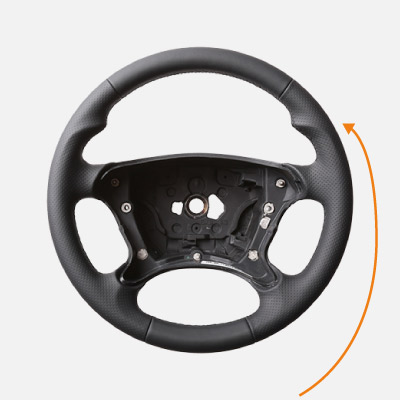 Lenkrad Daumenauflaugen oben