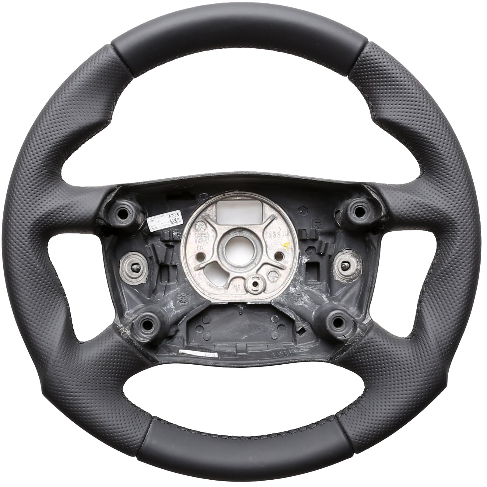 Audi Lenkrad A2 A3 A4 A6 A8 Tuning Kombibezug Naht schwarz