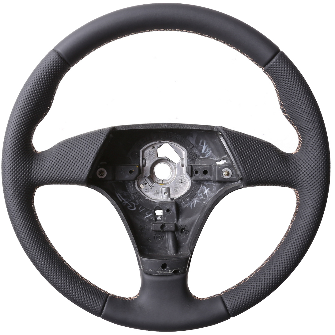 BMW Lenkrad E31 E36 E39 E46 Z3 Sport Daumenauflagen Kombibezug Naht beige