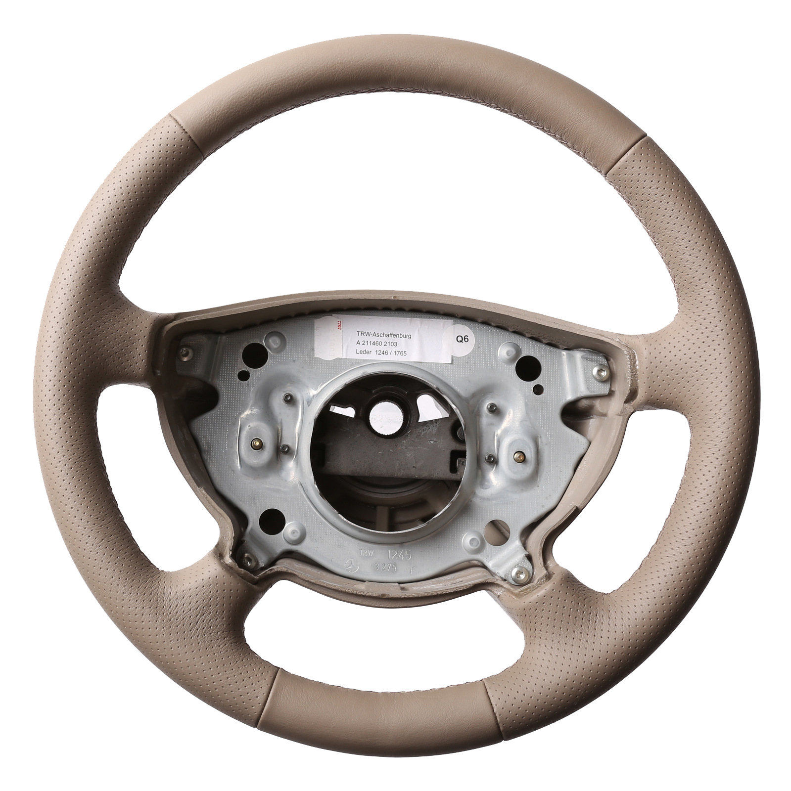 Mercedes Lenkrad W211 S211 E Klasse beige Klassisch  Kombibezug Naht beige