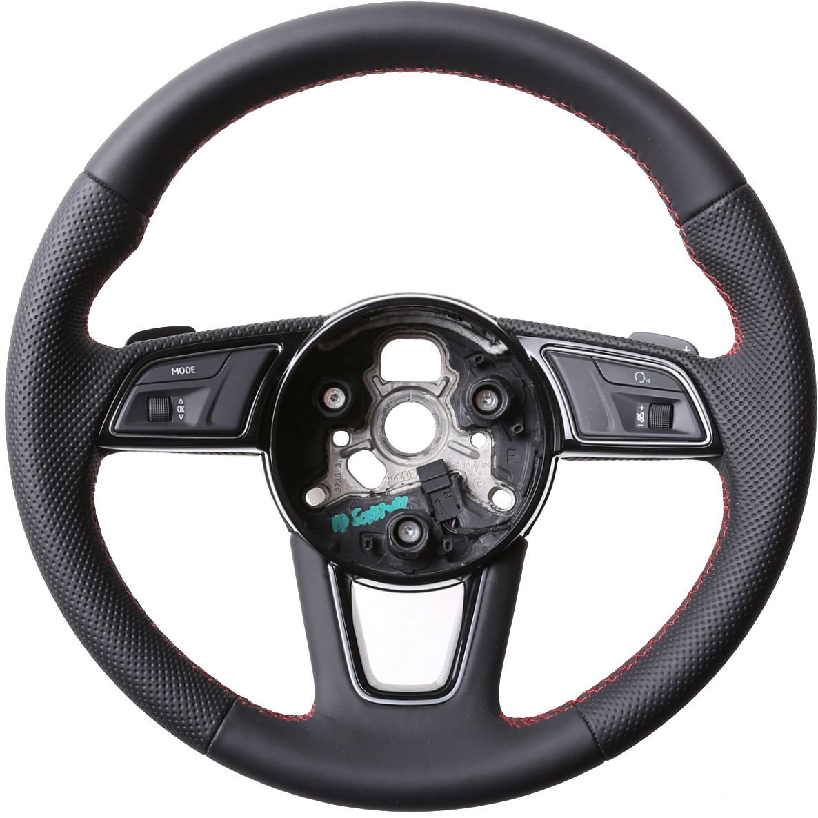 Audi Lenkrad A4 A1 S1 A3 A6 S6 A7 A8 Q3 Kombibezug Naht rot