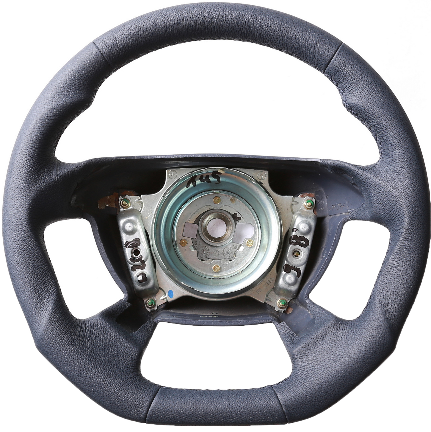 Mercedes Lenkrad CLK W208 SLK R170 SL R129 W202 blau Abgeflacht nur genarbt Naht blau