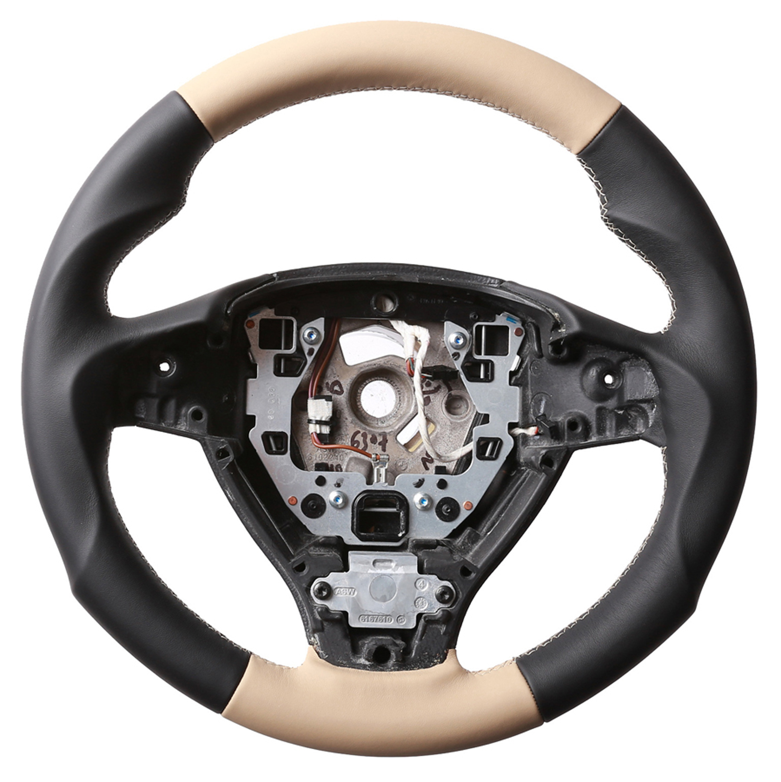 BMW Lenkrad F01 F06 F07 F10 F11 F12 F13 Bicolor beige Tuning nur Nappa Naht beige