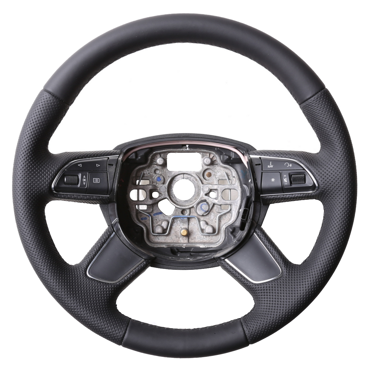 Audi Lenkrad A3 8V A4 B8 A6 C7 A7 A8 D4 Q3 8U Q7 Kombibezug Naht schwarz