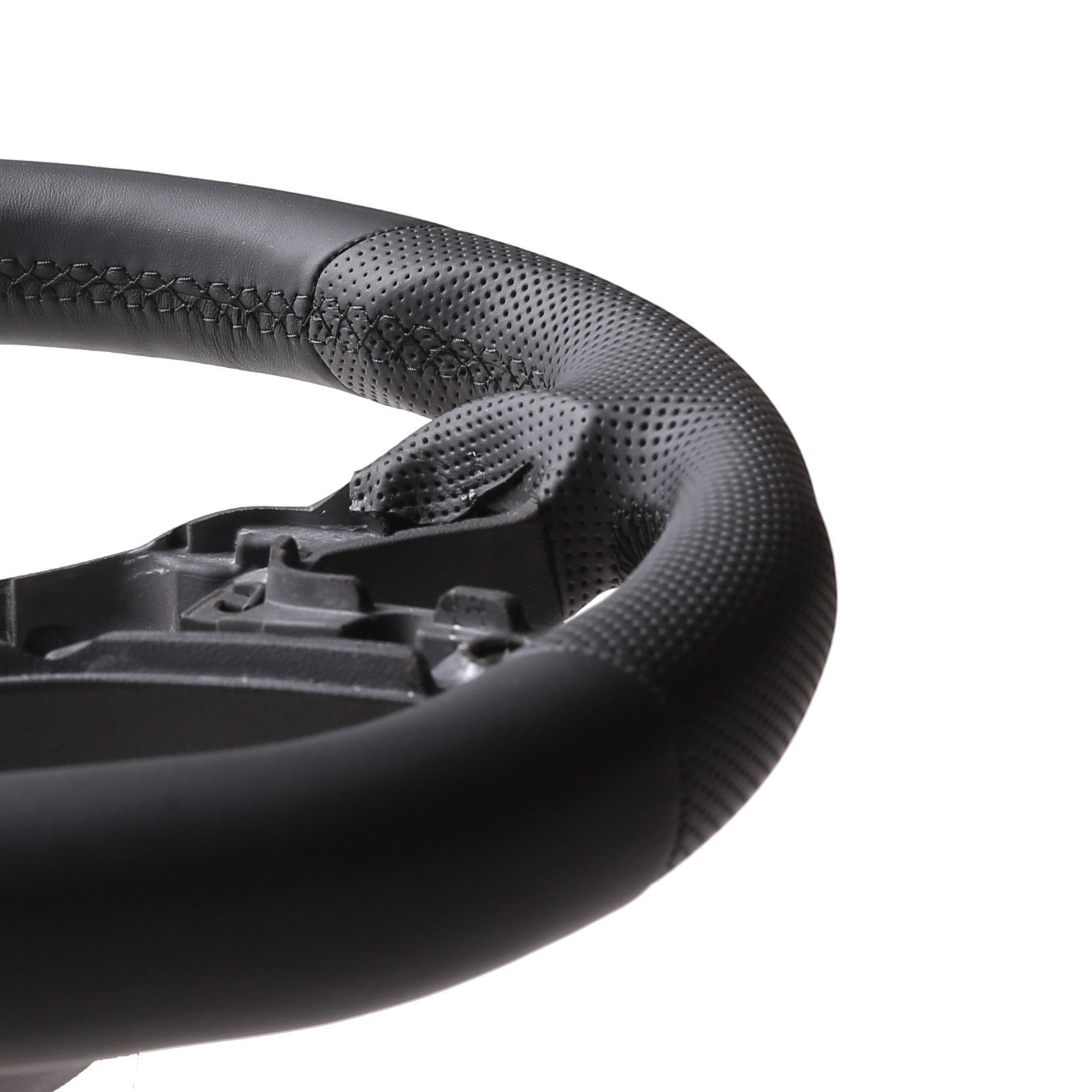 Mercedes Lenkrad C Klasse W166 ML X166 GL GLE W463 Abgeflacht Naht schwarz