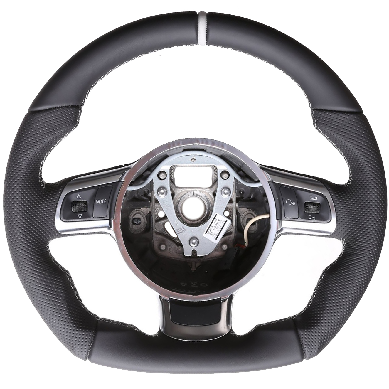 Audi Lenkrad TT TTS TTRS 8J A3 A8 S3 8P R8 RS5 RS6 Abgeflacht Kombibezug 12 Uhr Markierung silber