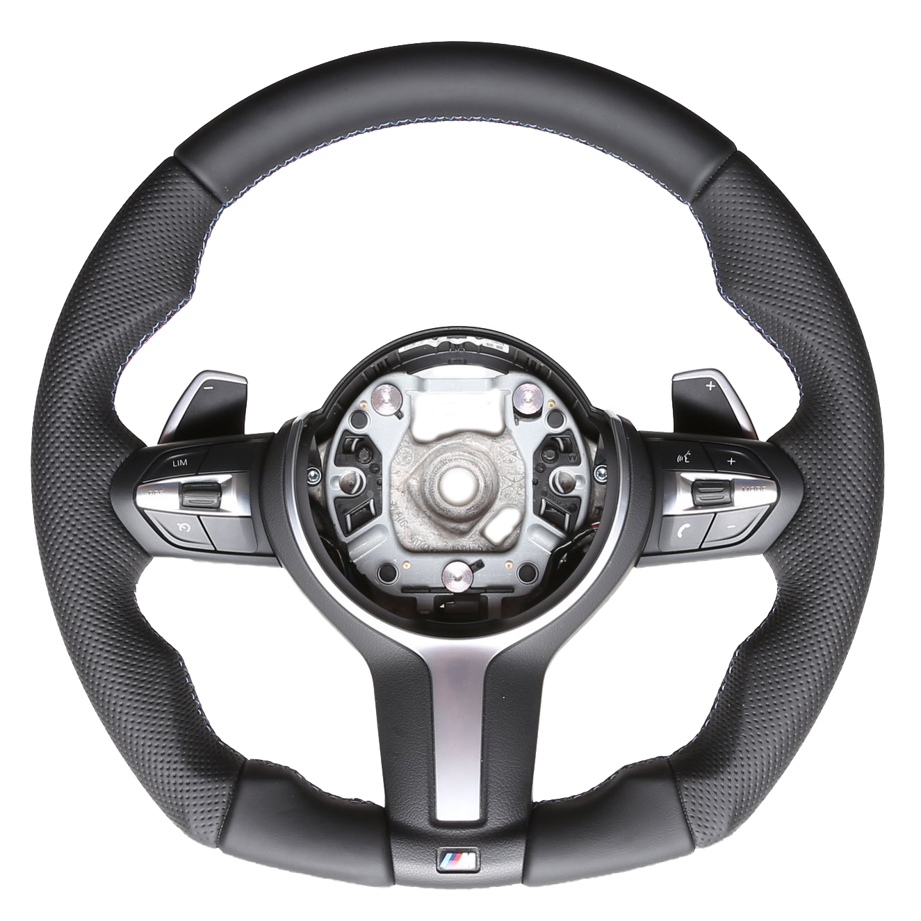 BMW Lenkrad F15 F20 F21 F22 F25 F30 F34 F32 F33 F36 Abgeflacht NEU Kombibezug M-Naht