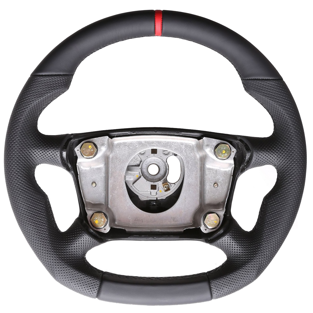 Porsche Lenkrad 911 993 996 986 Boxster Abgeflacht NEU Kombibezug 12 Uhr Markierung rot Naht schwarz