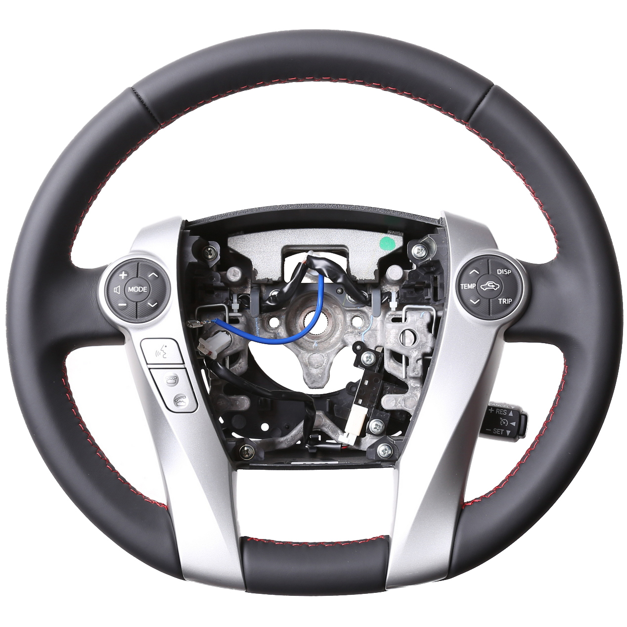 Toyota Lenkrad Prius nur Nappa Naht rot