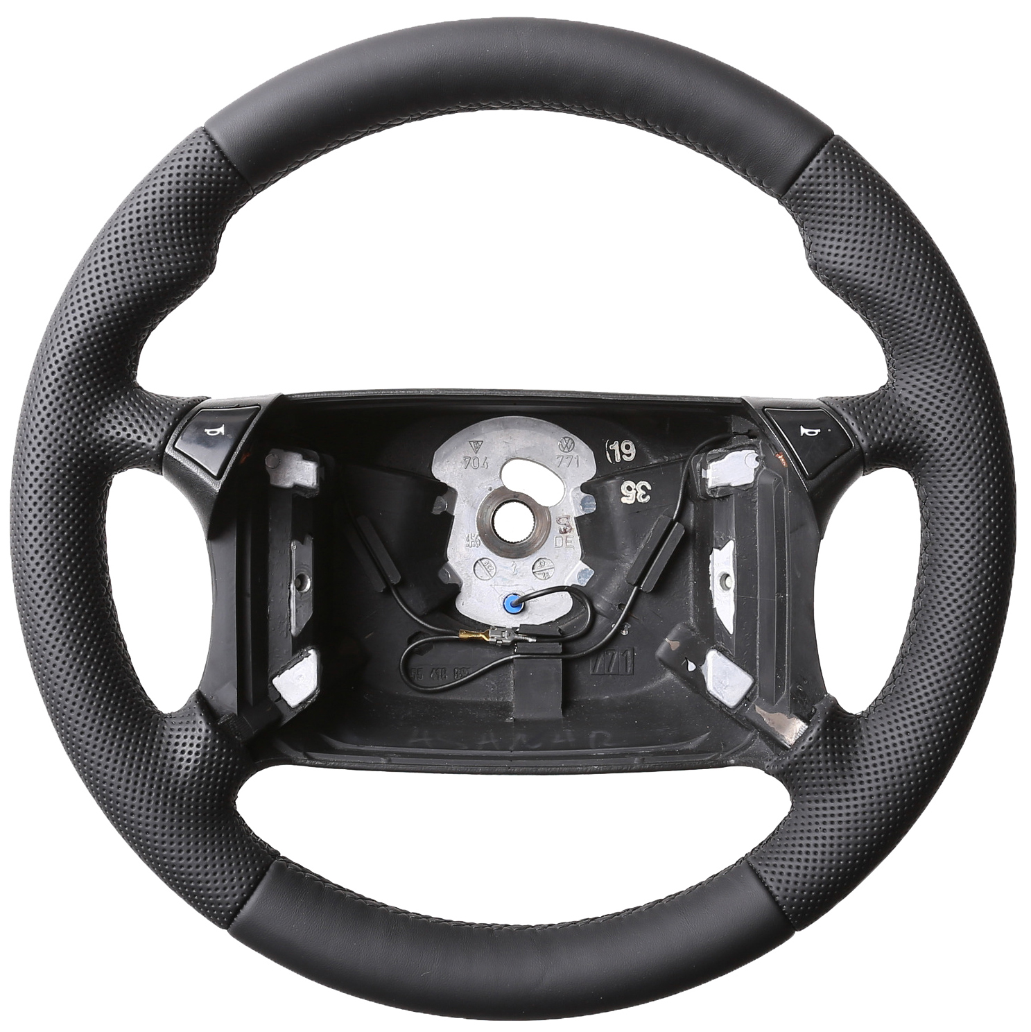 Porsche Lenkrad 944 S2 Turbo 964 968 928 Daumenauflagen Kombibezug inkl. Moosgummi Naht schwarz