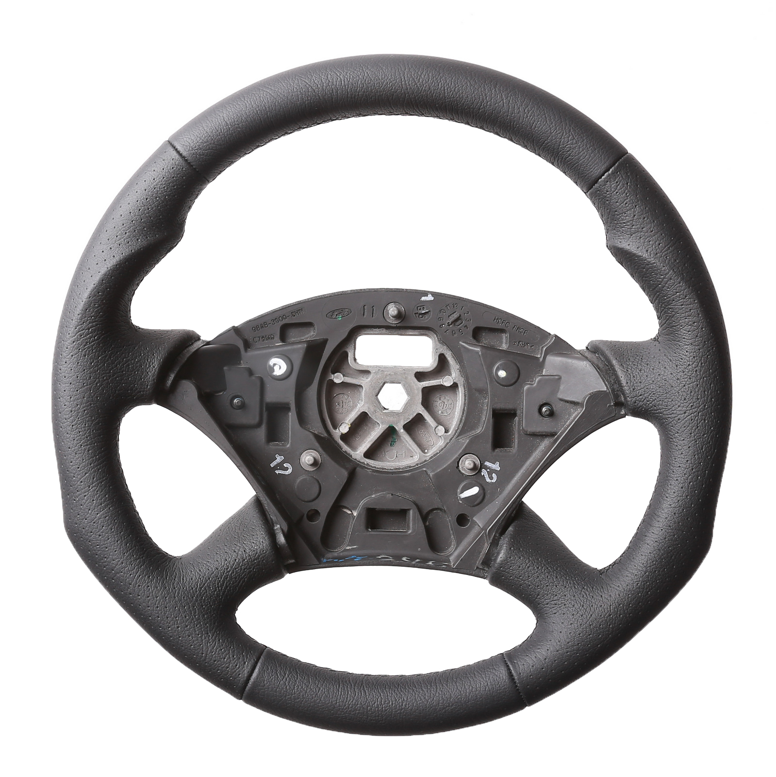 Ford Lenkrad Focus MK1 Tuning Kombibezug genarbt Naht schwarz