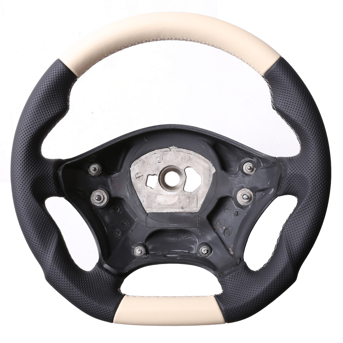 Mercedes Lenkrad W639 Vito Viano W906 Sprinter Abgeflacht Bicolor beige Naht beige