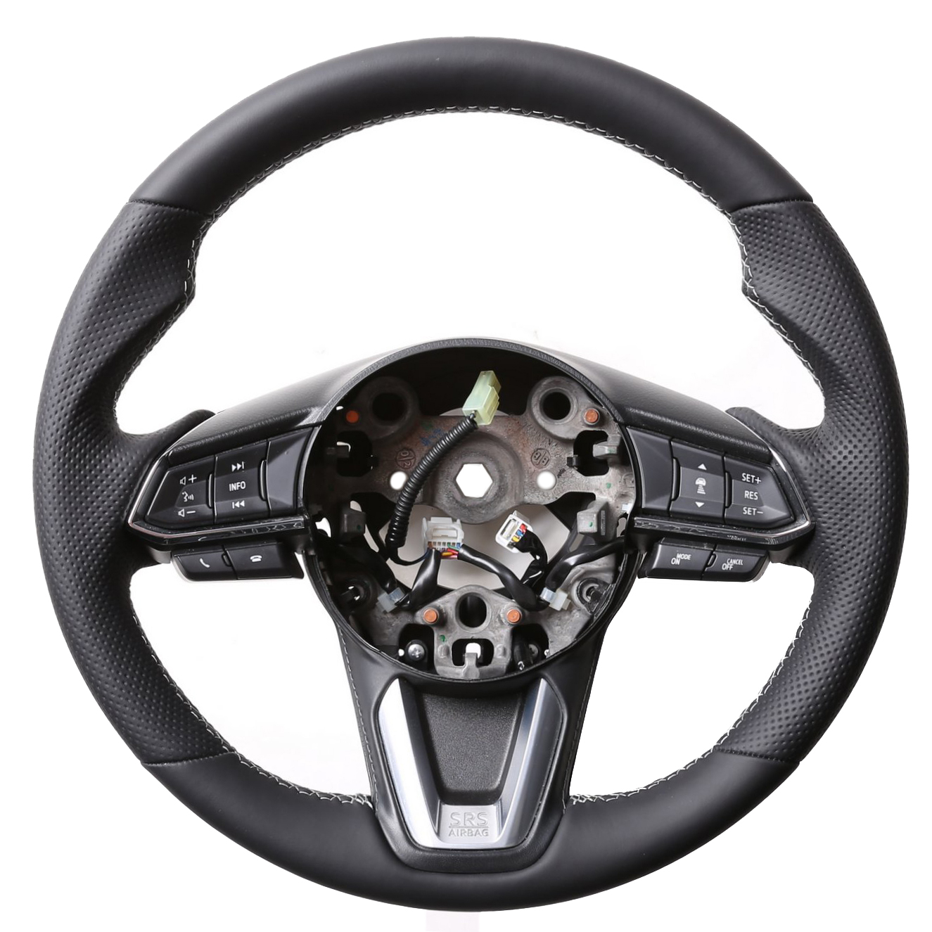 Mazda Lenkrad CX5 CX5 Daumenauflagen Kombibezug Naht silber