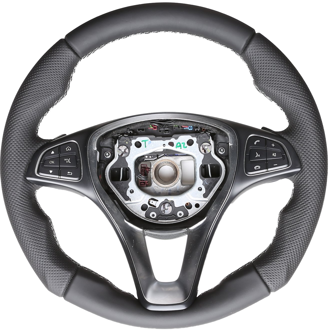 Mercedes Lenkrad B CLS GLE Klasse Vito W246 C218 C292 447 Tuning NEU Kombibezug Naht silber