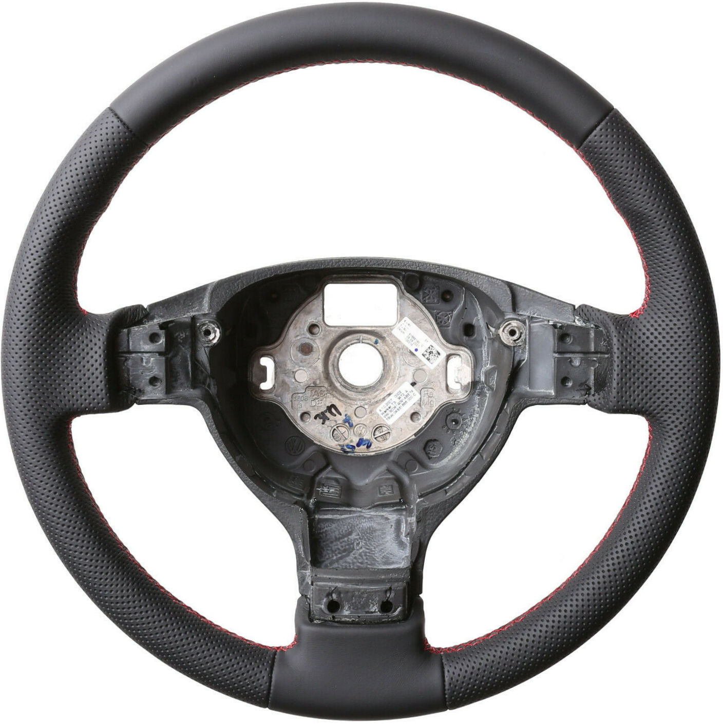 VW Lenkrad Golf 5 Fox Touran Polo 9N Passat 3C EOS Kombibezug Naht rot