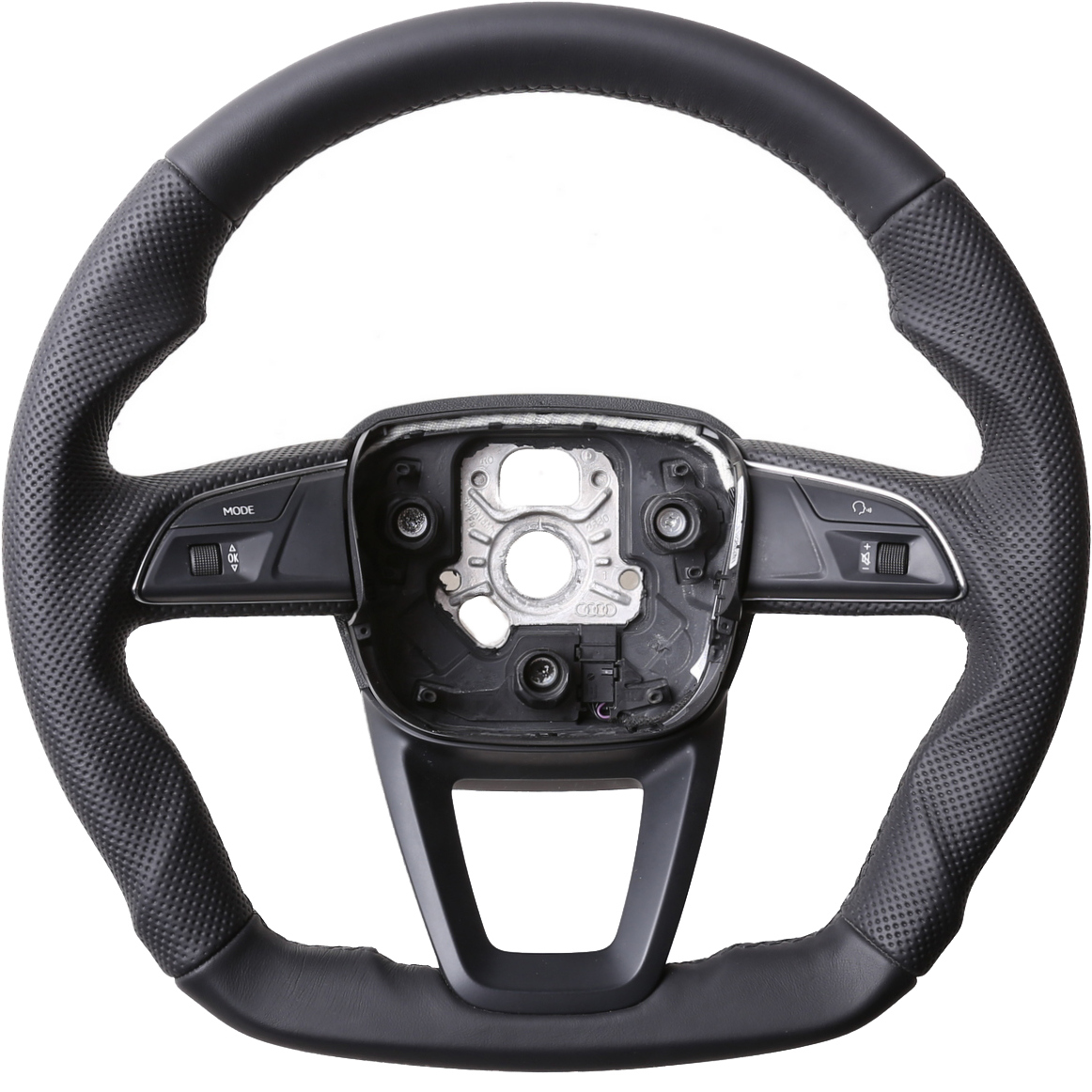 Audi Lenkrad A4 A1 S1 A3 A6 S6 A7 A8 Q3 Abgeflacht Kombibezug Naht schwarz