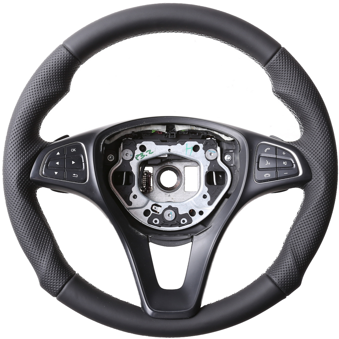 Mercedes Lenkrad B CLS GLE Klasse Vito W246 C218 C292 447 Tuning Kombibezug Naht silber