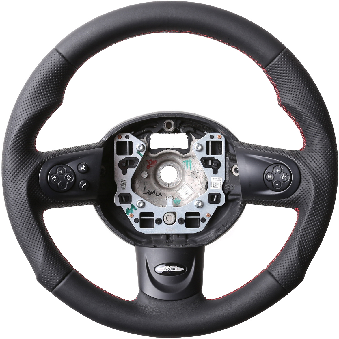 Mini Lenkrad One Mini Cooper R55 R56 R57 Tuning Naht rot