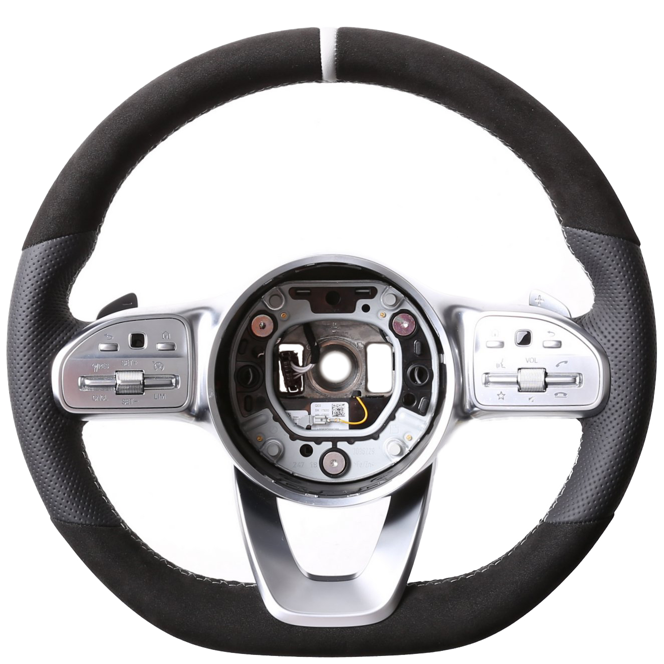 Mercedes Lenkrad B-Klasse W247 GLA H247 GLE C167 Sprinter B907 Kombibezug Alcantara 12 Uhr