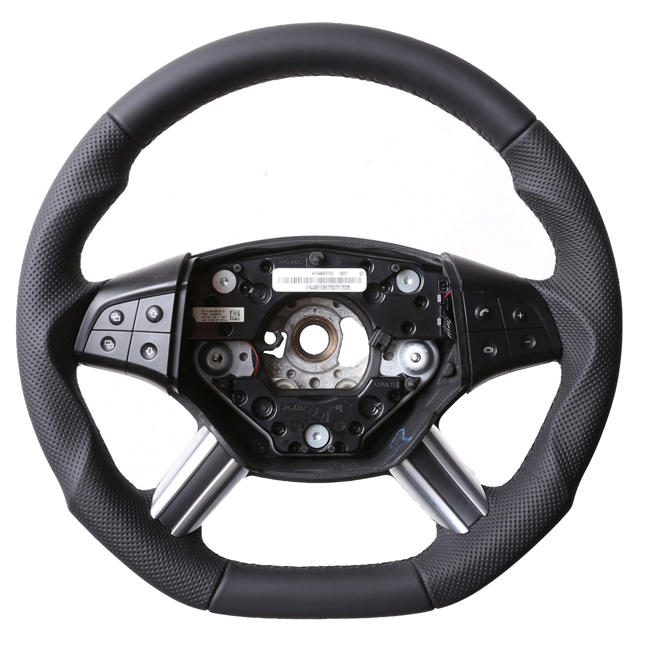 Mercedes Lenkrad W164 ML X164 GL W251 Abgeflacht  Kombibezug Naht schwarz