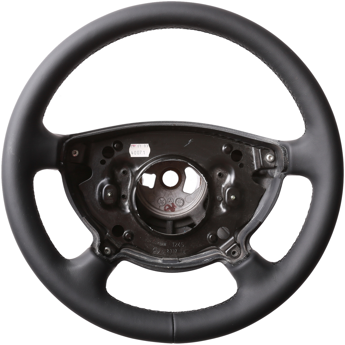 Mercedes Lenkrad W211 S211 E-Klasse nur Nappa Naht schwarz
