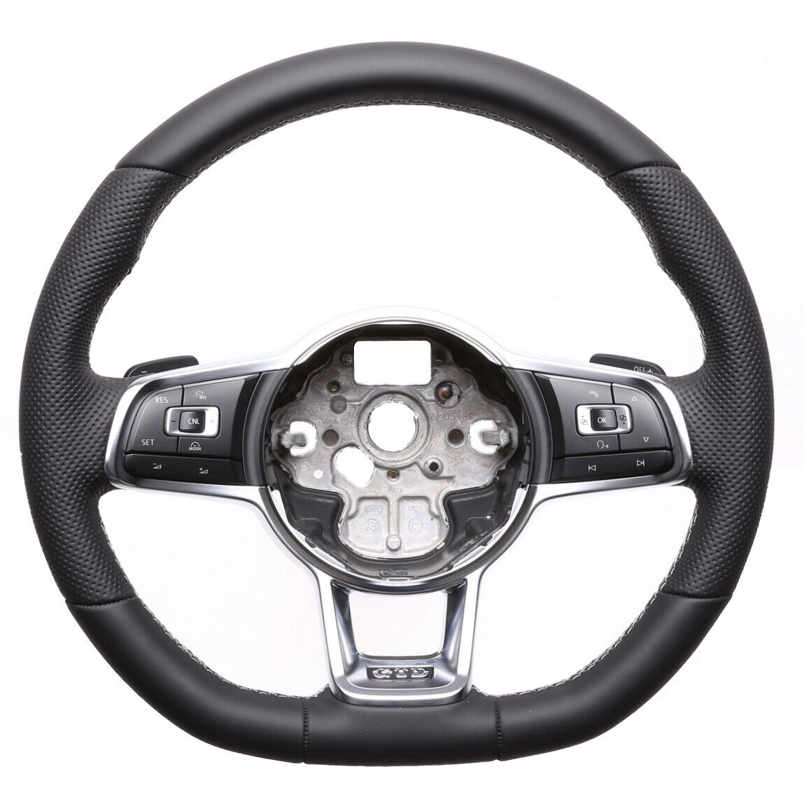 VW Lenkrad Golf 7 GTI Polo GTI GTD Polo Arteon T-Roc Tiguan Kombibezug Naht silber