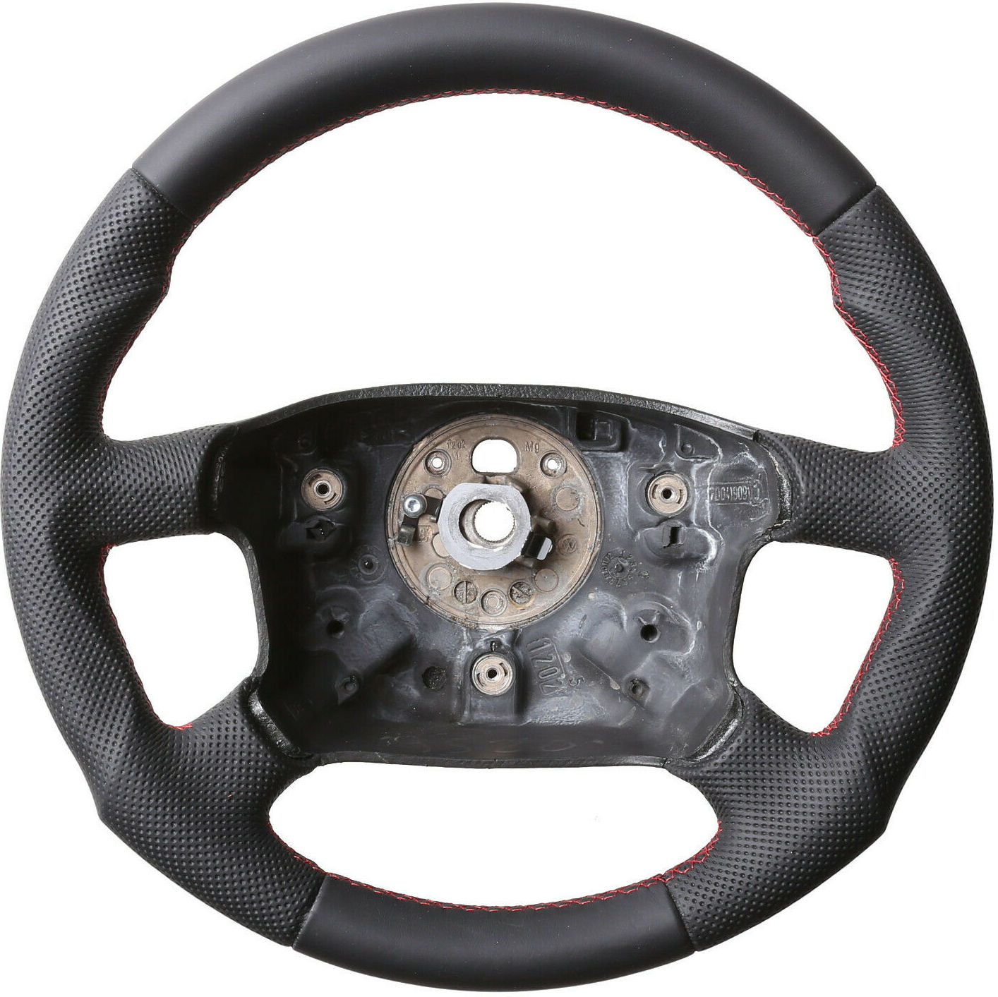 Skoda Lenkrad Octavia Sharan Tuning Kombibezug Naht rot