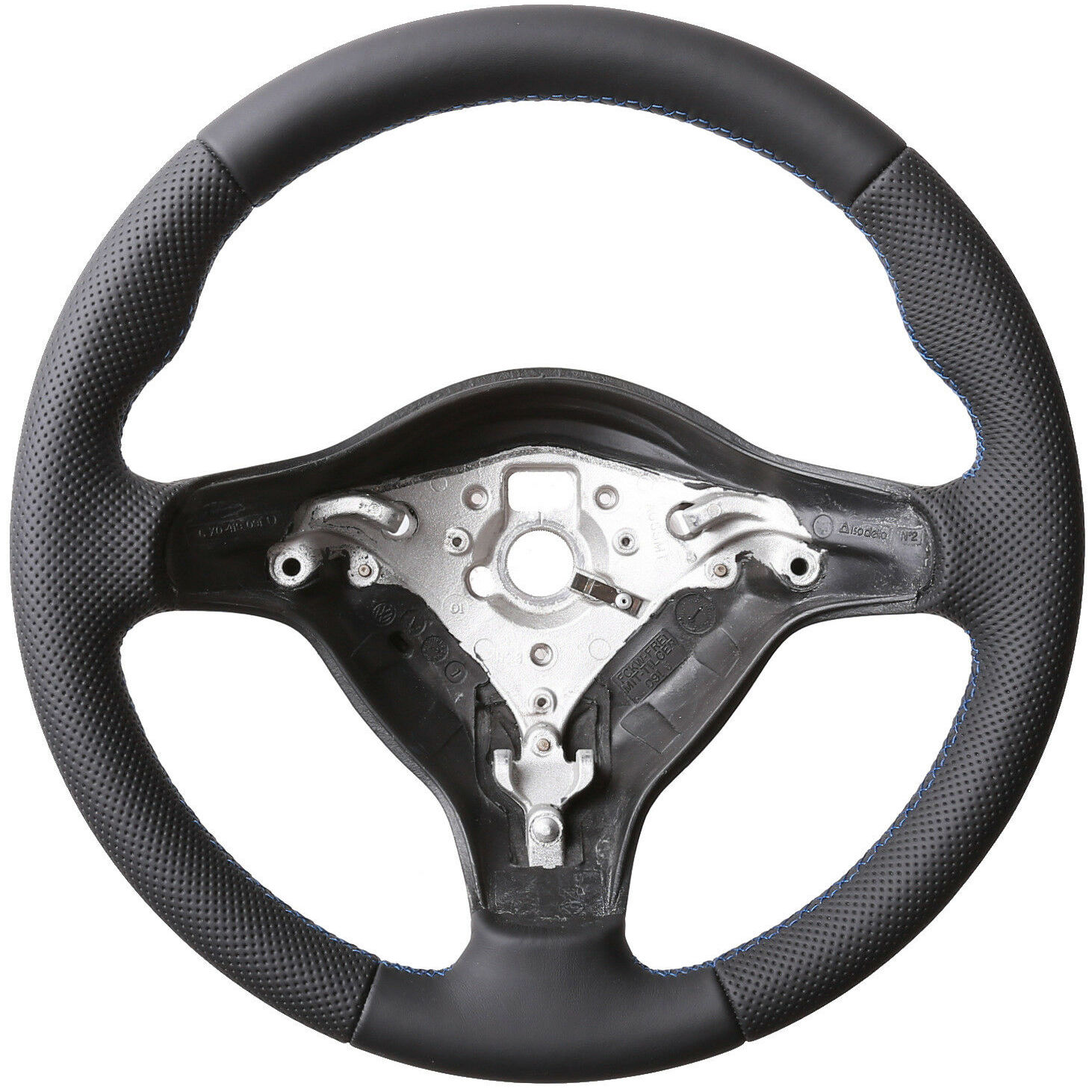 VW Lenkrad Polo 6N2 Lupo 6N Daumenauflagen Kombibezug Naht blau