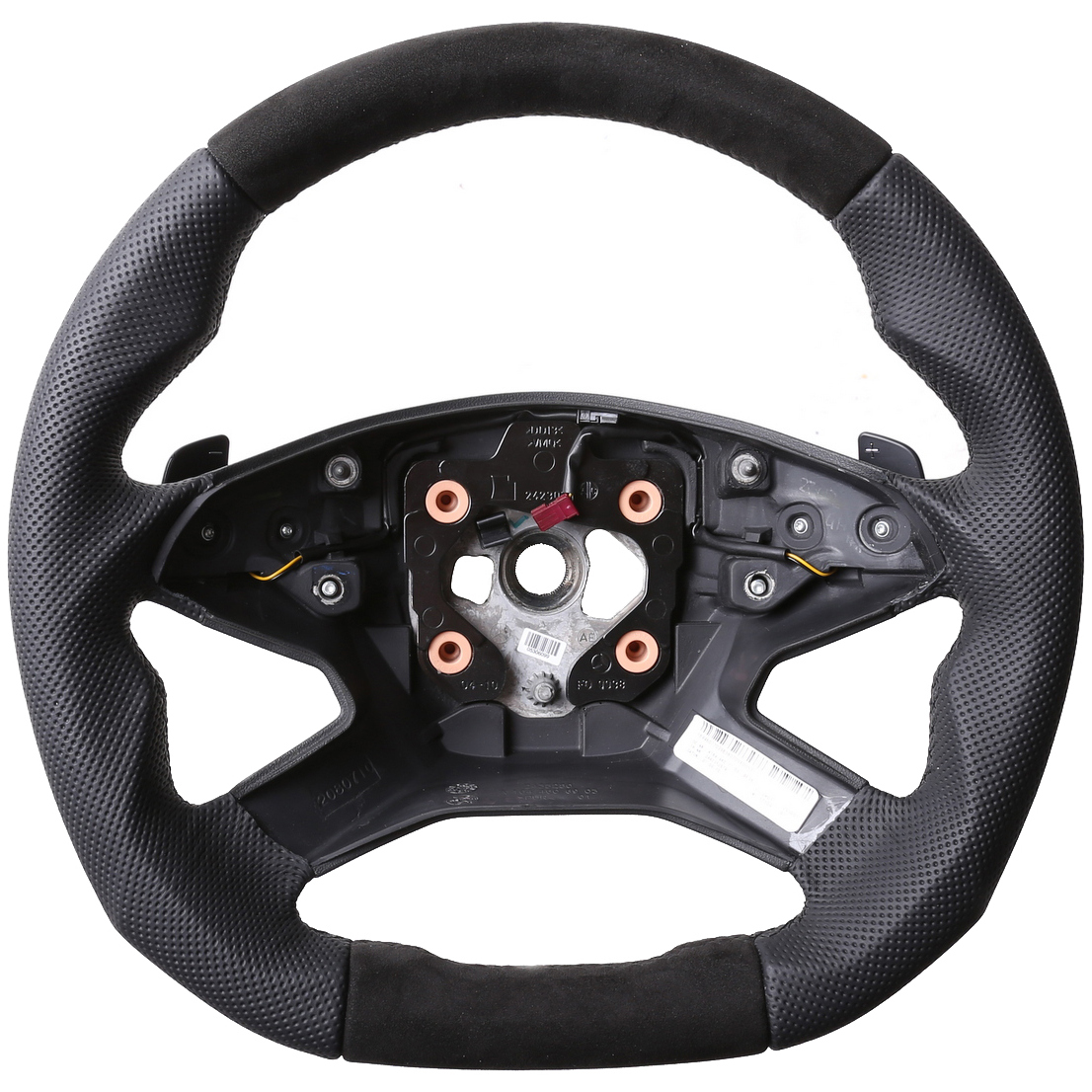 Mercedes Lenkrad W164 ML W212 S212 E Klasse Abgeflacht Kombibezug Alcantara NEU Naht schwarz