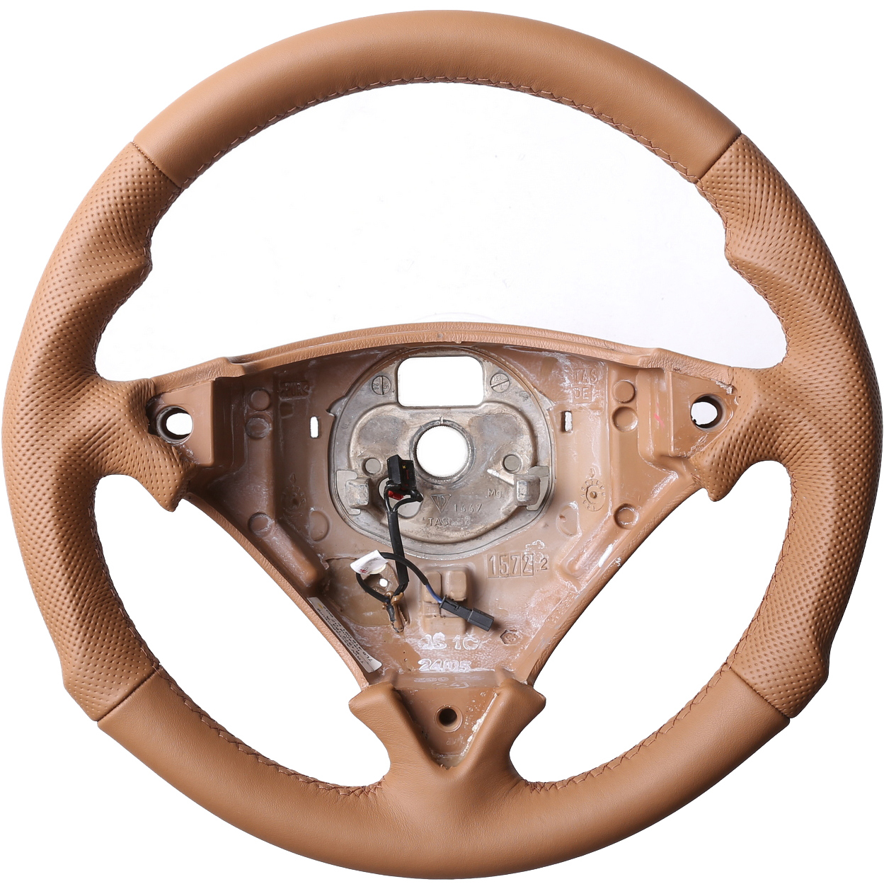 Porsche Lenkrad Cayenne S 955 957 havanna Tuning Kombibezug Naht havanna