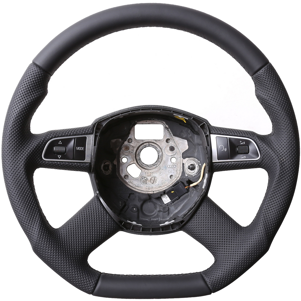 Audi Lenkrad A3 A4 A6 A8 Abgeflacht Kombibezug Naht schwarz