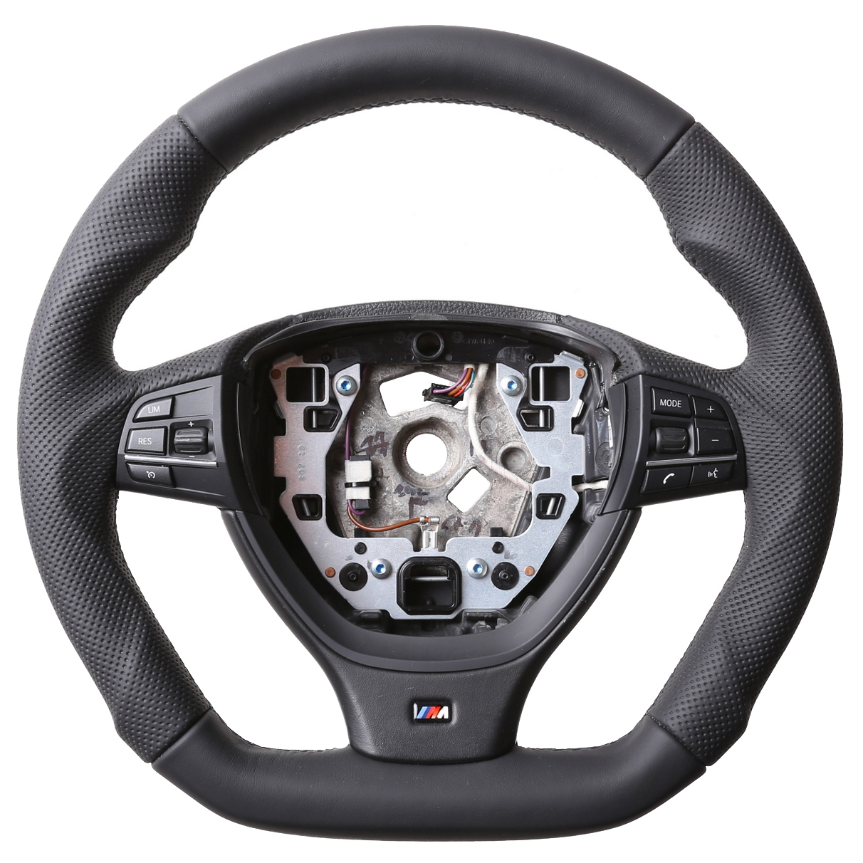 BMW Lenkrad F 01 06 07 10 11 12 13 Abgeflacht Kombibezug Naht schwarz