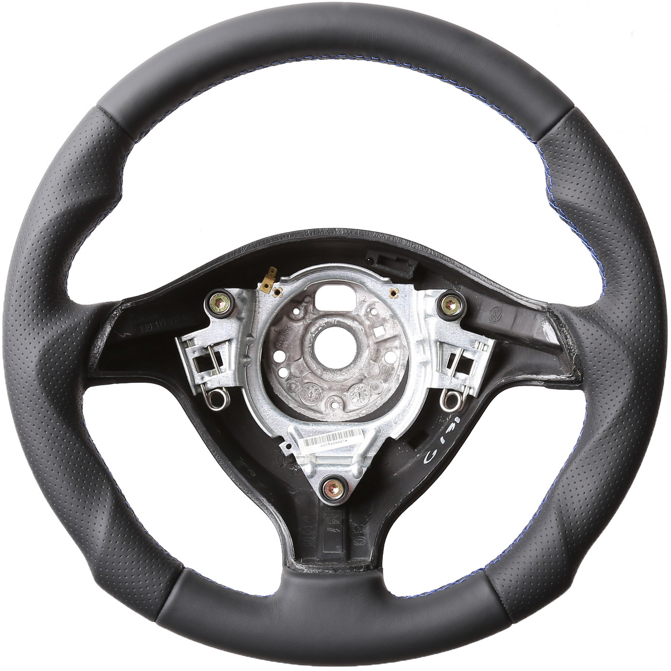 VW Lenkrad Golf 4 Passat 3B 3BG Seat Leon Tuning Kombibezug Naht blau