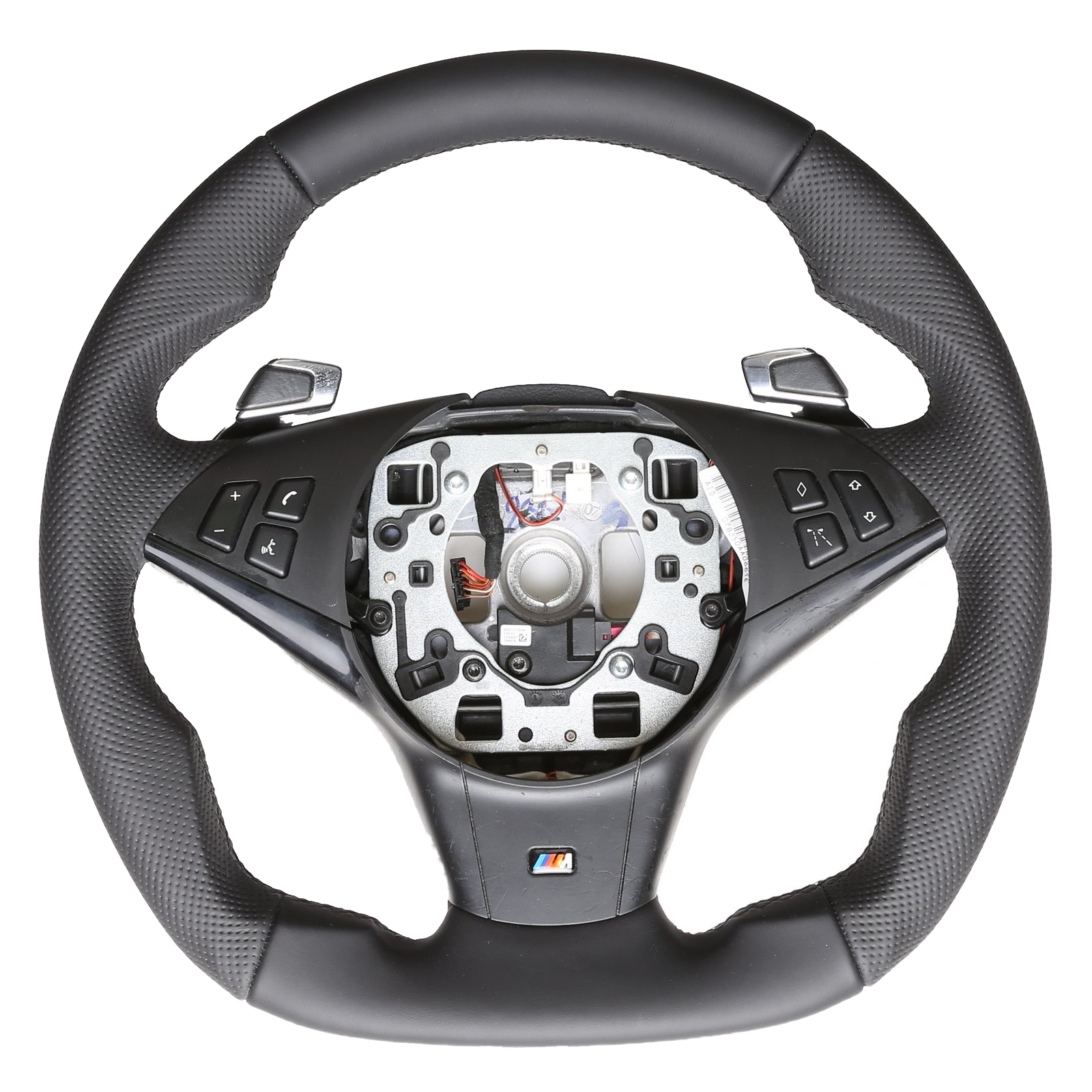 BMW Lenkrad E60 61 63 64 M-Sport Abgeflacht Kombibezug NEU Naht schwarz