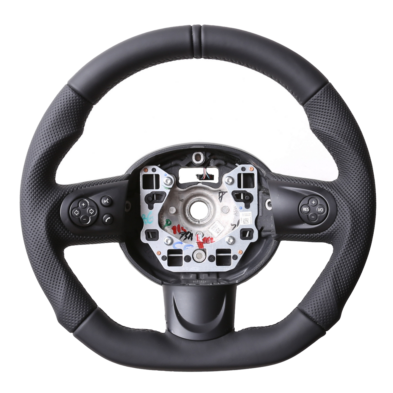 Mini Lenkrad One Cabrio R 55 56 57 58 59 60 61 Abgeflacht Kombibezug 12Uhr schwarz Naht schwarz