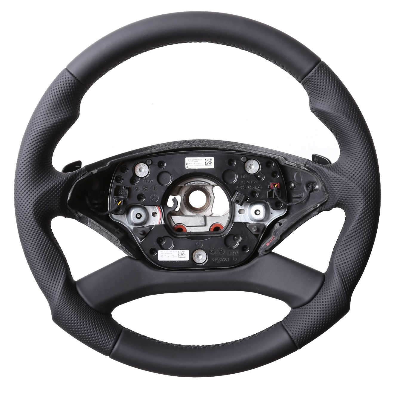 Mercedes Lenkrad W221 C216 CL Facelift Ab Modelljahr 2010 Tuning Kombibezug Naht schwarz