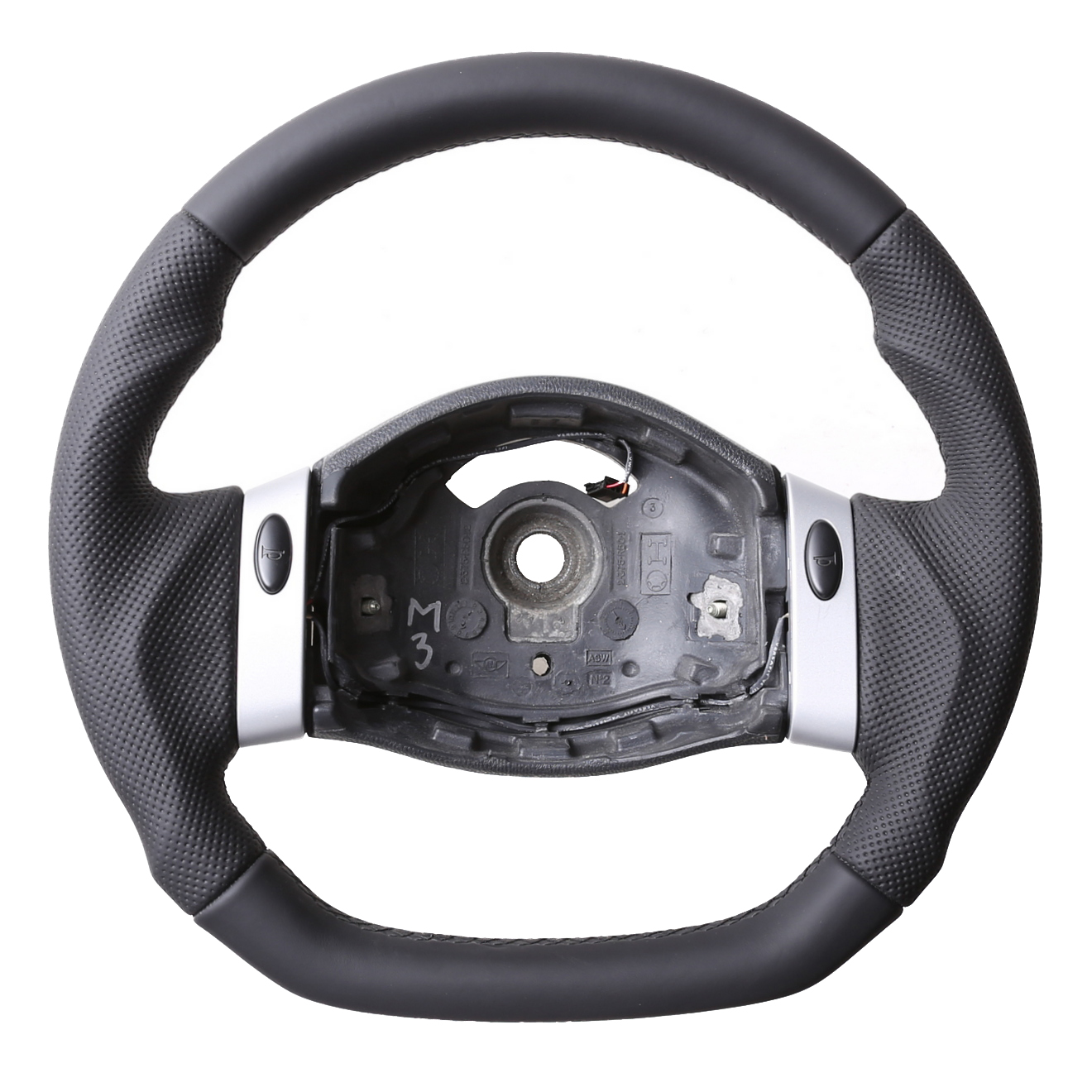 Mini Lenkrad One Cabrio Cooper R50 R52 R53 antrazit Abgeflacht Kombibezug Naht antrazit