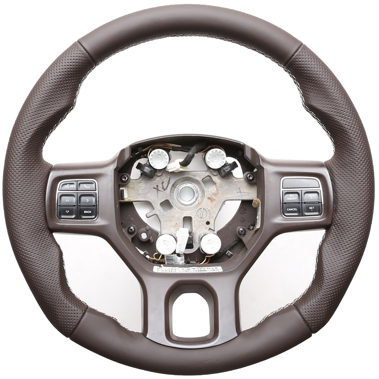 Dodge Lenkrad RAM 1500 braun Tuning NEU Kombibezug Naht silber