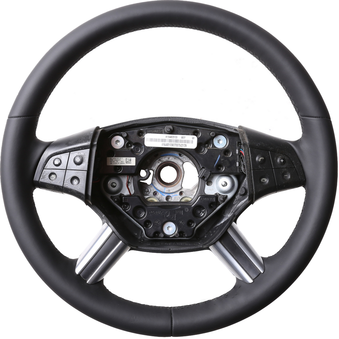 Mercedes Lenkrad W164 ML X164 GL W251 R Klasse nur Nappa Naht schwarz