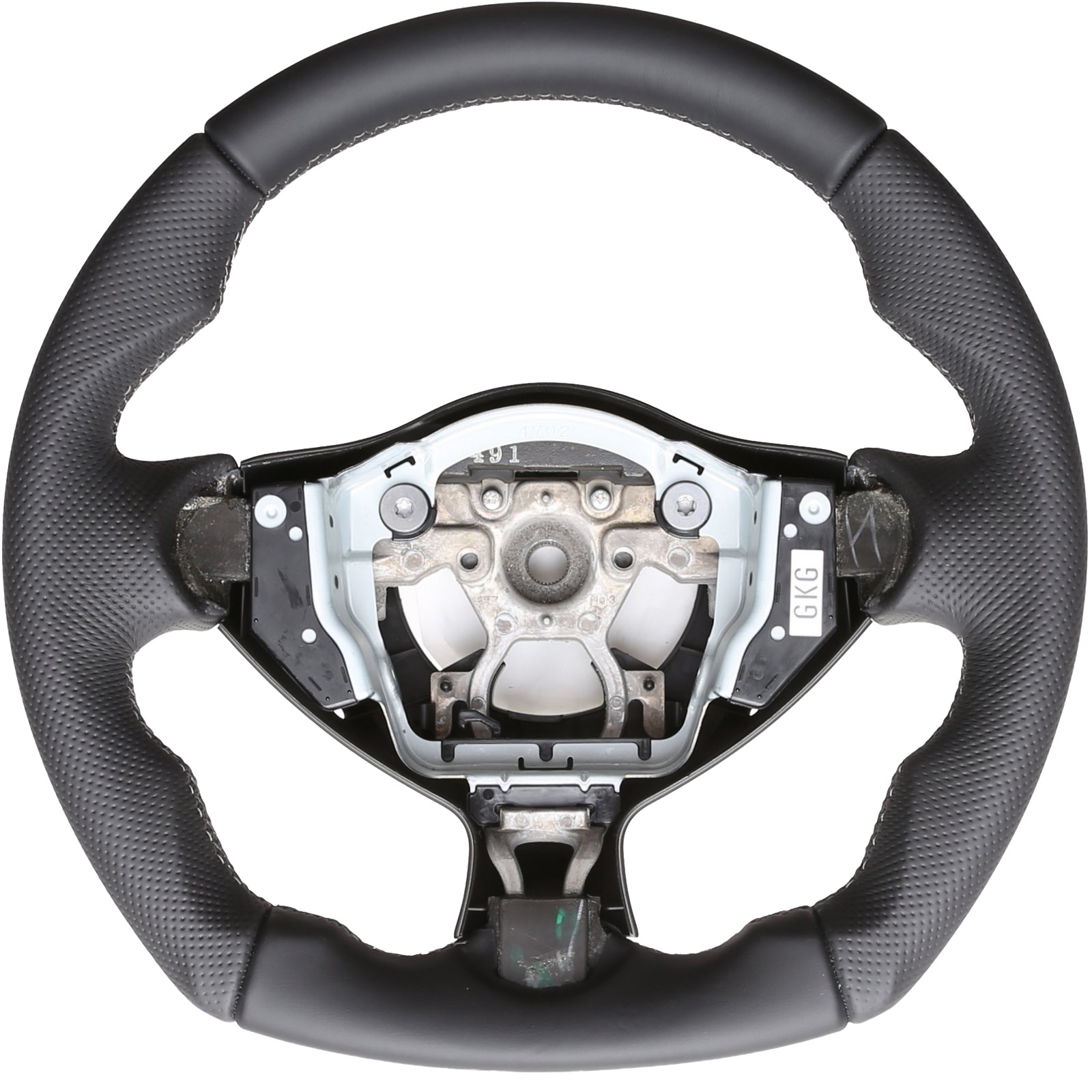 Infinity Lenkrad FX Abgeflacht NEU Kombibezug Naht schwarz