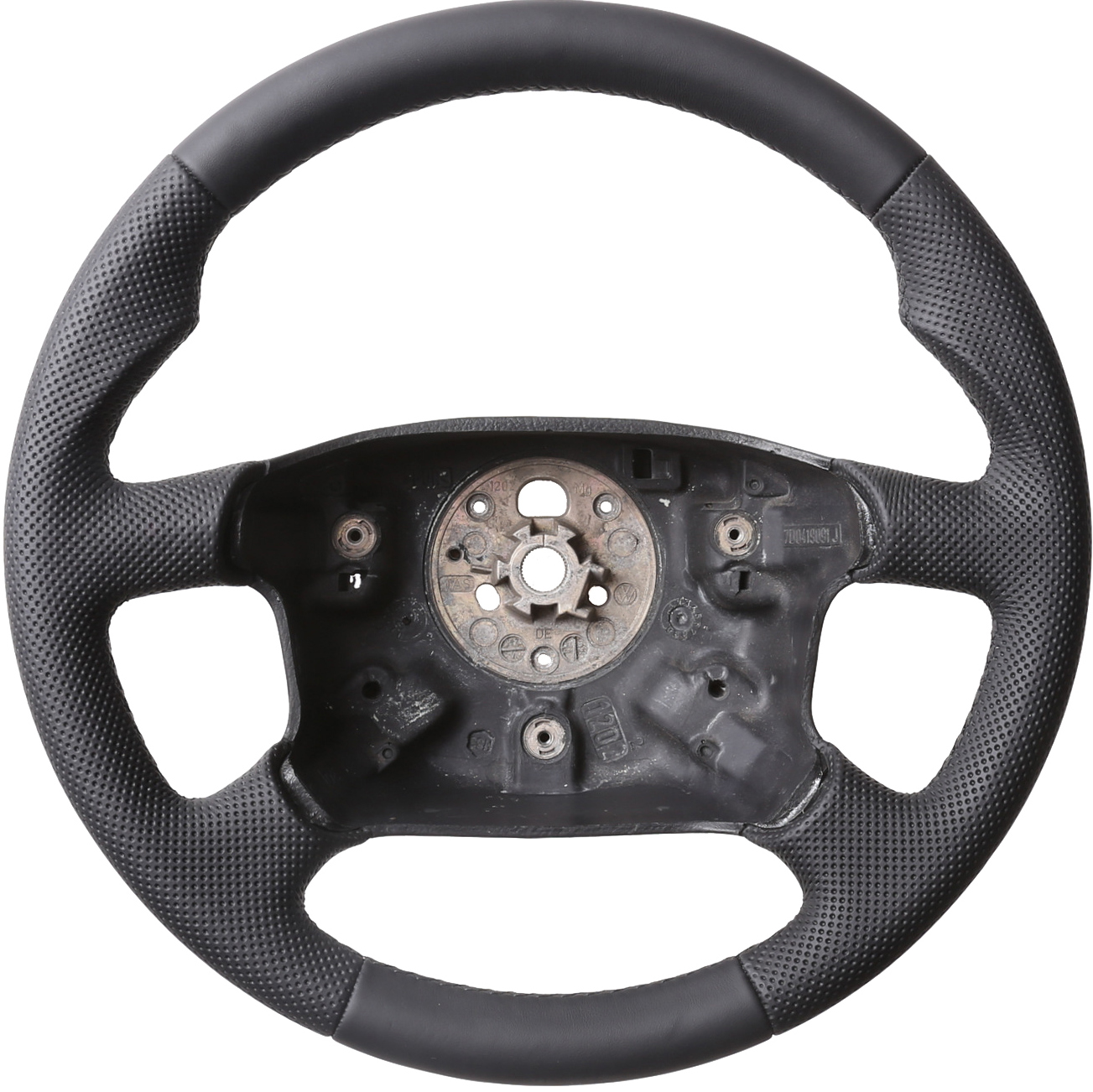 VW Lenkrad T4 Sharan Daumenauflagen Kombibezug Naht schwarz