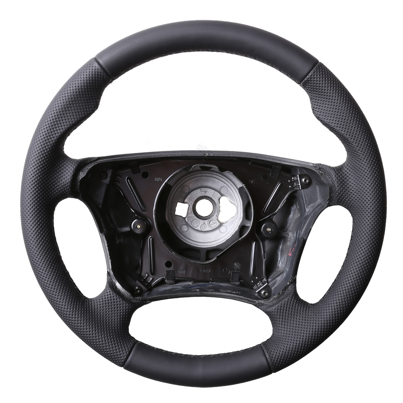 Mercedes Lenkrad W210 W208 CLK Daumenauflagen Kombibezug Naht schwarz